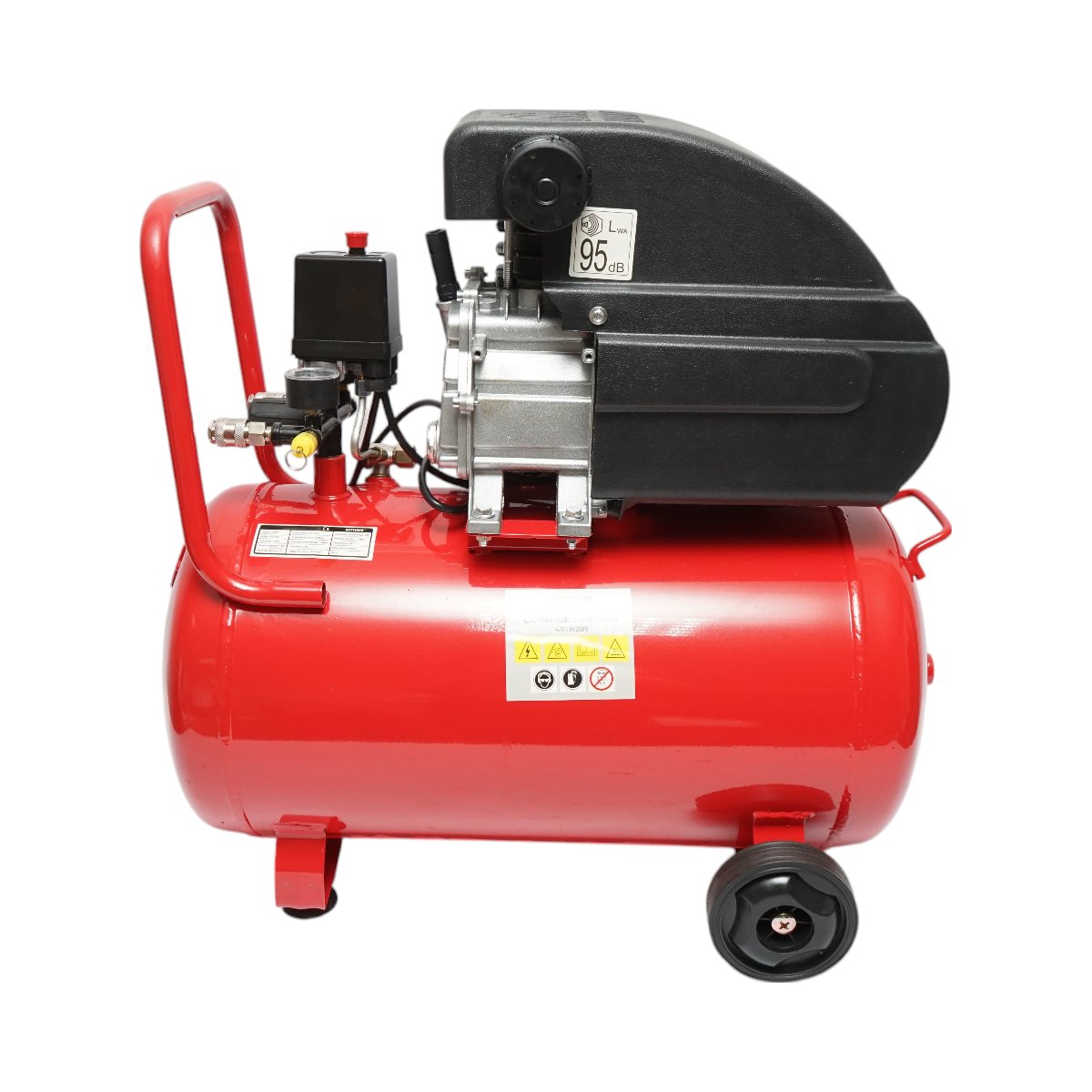 Compresor aer volum 50L, putere motor 1.5KW/2CP, presiune maxima 8 bar, volum aer aspirat 195L THOR